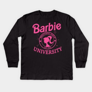Barbie University Kids Long Sleeve T-Shirt